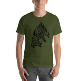 Dazep Tribal Tiger on Fire T-Shirt
