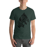 Dazep Tribal Tiger on Fire T-Shirt