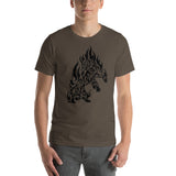 Dazep Tribal Tiger on Fire T-Shirt