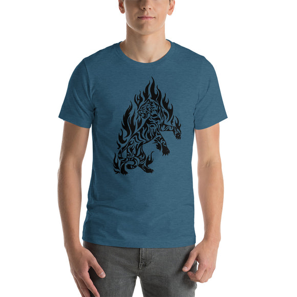 Dazep Tribal Tiger on Fire T-Shirt